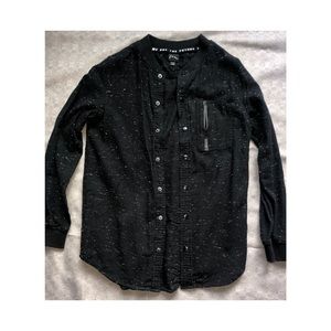 Boys - Black Speckled Button Up